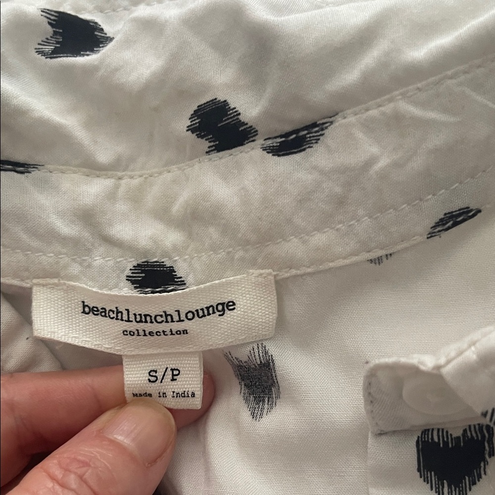 beachlunchlounge White and Black Heart High Low Skirt - Picture 4 of 10